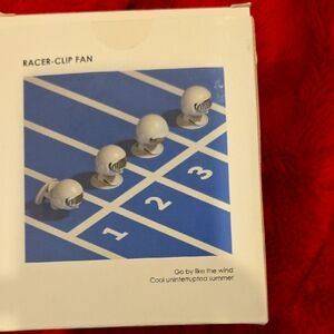 Racer-Clip Fan - White